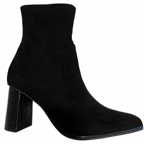 Dolce Vita Women's Petya High Heel Booties Size 9.5 Black Stella Suede - Picture 3 of 9